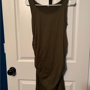 Olive Green Sleeveless Women's Top
